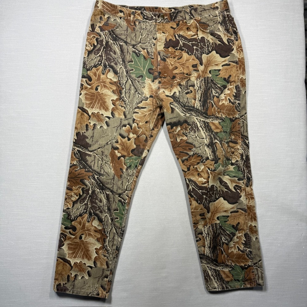 Vintage Wrangler Camo Jeans Pants Men 42x32 Advantage Rugged Wear‎ USA